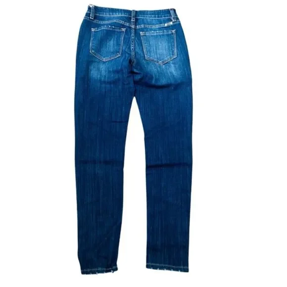 Kancan Mid Rise Super Skinny Dark Wash Jeans Size 7/27 - Picture 12 of 15